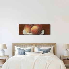 Kép - Henri Fantin-Latour, Three Peaches on a Plate, reprodukciók (órával) (90x30 cm)