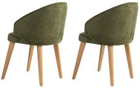 Bentley Green and Light Oak étkezőszék szett, 2 db