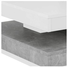 Dohányzóasztal MANDA (fehér + beton). 1091519