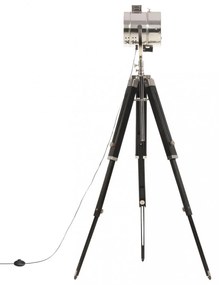 vidaXL háromlábú tömör mangófa állólámpa 165 cm