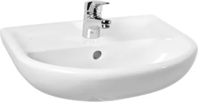 Jika Lyra Plus mosdó 55x45 cm fehér színben fényes felülettel középső nyílással 1438.2.000.104.1