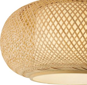 Okos mennyezeti lámpa bambuszból, fehér belsővel, WiFi A60-nal - Liva