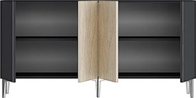 Poli 150 - Anthracite, Travertine, Silver