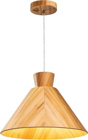 Quintiesse Conical QN-CONICAL-P-M-TEAK Függőlámpa 1x40W/E27 IP20