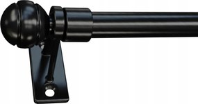 Mini Fém Függönykarnis 80 cm kihúzható 100 cm Fekete