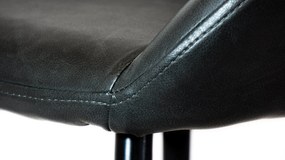 KLAP MINI bárszék, sötétszürke műbőr kárpittal - LEÉRTÉKELT