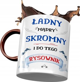 Bordó Bögre Rajzolónak Szép Okos Szerény Nyomtatott Fotóval