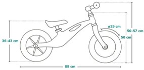 Lionelo - Tolós bicikli BART TOUR rózsaszín/zöld