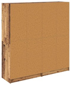 Magasfiú 2 pcs Öreg fa 136 x 37 x 142 cm Faanyag