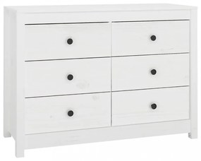 fehér tömör fenyőfa kisszekrény 100 x 40 x 72 cm