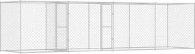 vidaXL Kutyaketrec Ezüst 800 x 200 x 200 cm Horganyzott acél