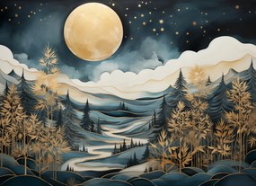 Poszter 55x40cm Az éjszakai erdő suttogása