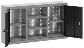 Falra Szerelhető Szerszámos Szekrény Pegboarddal Fekete 100x20x55 cm Acél