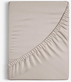 Goldea pamut gumis lepedő - szürkésbarna 90 x 200 cm