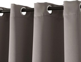 Szürkésbarna OXFORD függöny 140x250 cm Felfüggesztés: Hullámos sínszalag