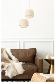 BOHO zsinóros csillár 2xE27/60W/230V krémszín/juta