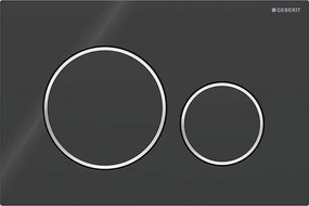 Geberit 115.882.KM.1 - Sigma20 nyomólap 24,6x16,4 cm fekete