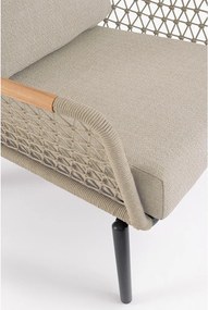 Világosbarna fém kerti fotel Eulero – Bizzotto