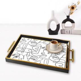 Üveg tálca, 38×24 cm – TPA9809