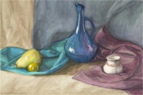 Kép - festett csendélet (90x60 cm)