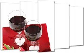 Vászonkép 100x60 Vörösbor a vacsorához