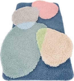 Geometriai Szőnyeg Csúszásgátló Dekoratív Színes 60x100cm 3D Minta