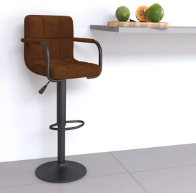 barna bársony bárszék