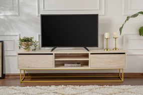 TV szekrény Escape 180 - Arany, Travertine
