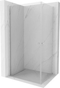 Mexen Pretoria Duo, 2 szárnyas zuhanykabin 100 (ajtó) x 90 (ajtó) cm, 6mm átlátszó üveg, króm profil, 852-100-090-02-00