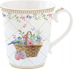 Porcelán Bögre Elegáns Tavaszi Húsvéti Kávé és Tea Ajándék