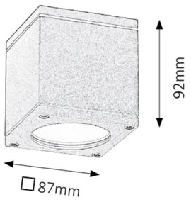 Rabalux 8149 - Kültéri mennyezeti lámpa AKRON 1xGU10/35W/230V IP54