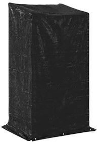 Tűzifa állvány esővédővel 100x80x200 cm horganyzott acél