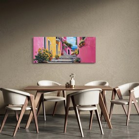 Kép - Rózsaszín sikátor (120x50 cm)