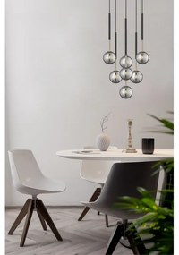 Zuma Line P0574-07F-SDFZ - Csillár zsinóron ARCTURUS 7xG9/4W/230V fekete