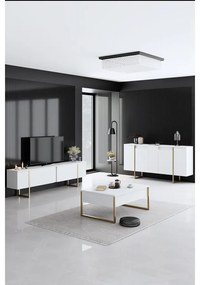 Konzolasztal Luxe - White, Gold