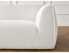 Fehér buklé kanapé 242 cm Giorgia – Bobochic Paris