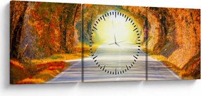 Kép - kapu a fák koronájából (órával) (90x30 cm)