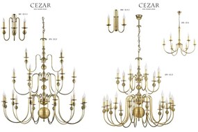 Jupiter 880-CEK2 - Fali lámpa CEZAR 2xE14/40W/230V