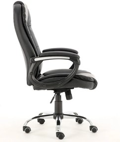 Forgó irodai szék, Idol, műbőr, 50x119x52 cm, fekete színben