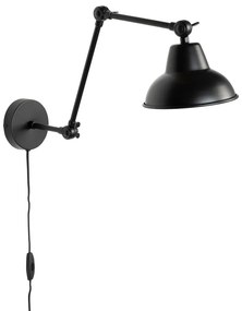 Fekete fali lámpa Xavi – White Label