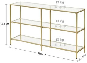 LUVOR aranyszínű kisasztal