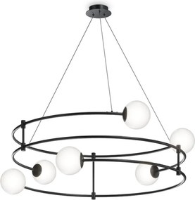 MAYTONI MOD317PL-06B BALANCE TöbbĂĄgĂș FĂŒggesztett LĂĄmpa Fekete G9 IP20