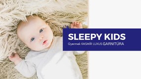 Sleepy-Kids gyermek kasmír garnitúra 100% gyapjú 650 g/m²