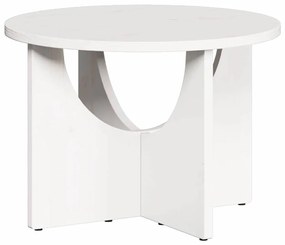 Dohányzóasztal Fehér 50 x 50 x 35 cm Tömör fenyőfa