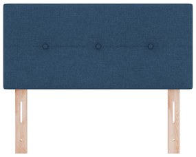 LED Fejtámla Gombos Kárpitozott Kék 100 cm Szövet
