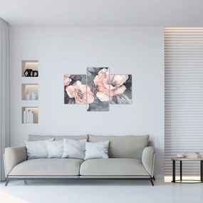Kép - Virágok vázlata (90x60 cm)