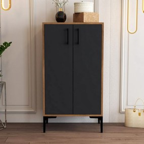 Cipősszekrény Prag Walnut és Anthracite