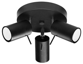 Sollux SL.1016 - Spotlámpa RING 3xGU10/10W/230V fekete