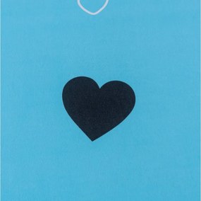 Mikroszálas gumis lepedő CORAZON kék 90x200 cm