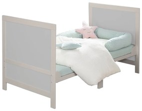 Szürke babaágy állítható magassággal 70x140 cm Easy Sleep – Roba